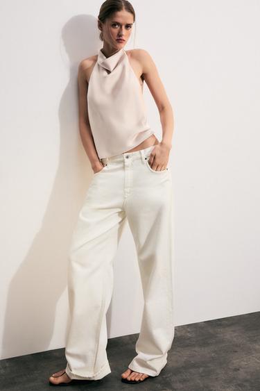 TOP HALTER SATINADO - Arena de Zara