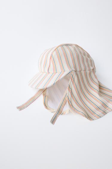 BONNET DE BAIN À RAYURES - Écru de Zara - Image 2