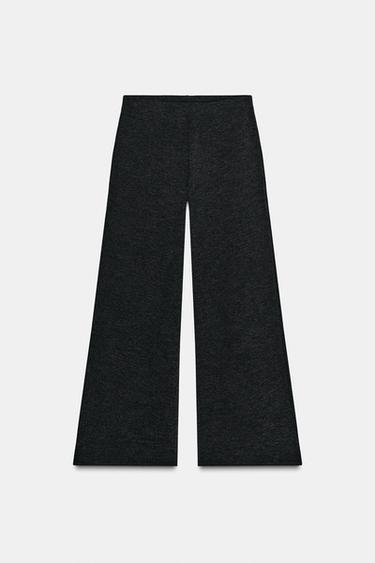 BASIC PIQUÉ TROUSERS - Dark anthracite by Zara
