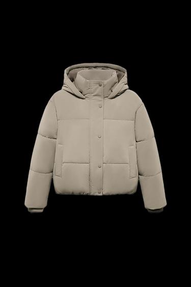 ANORAK CORTO CAPUCHA WATER REPELLENT WINDPROOF - Tostado de Zara - Imagen 0