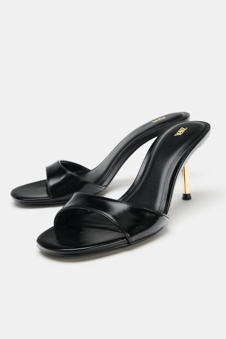 SANDALIAS DE TACÓN LAMINADAS 3