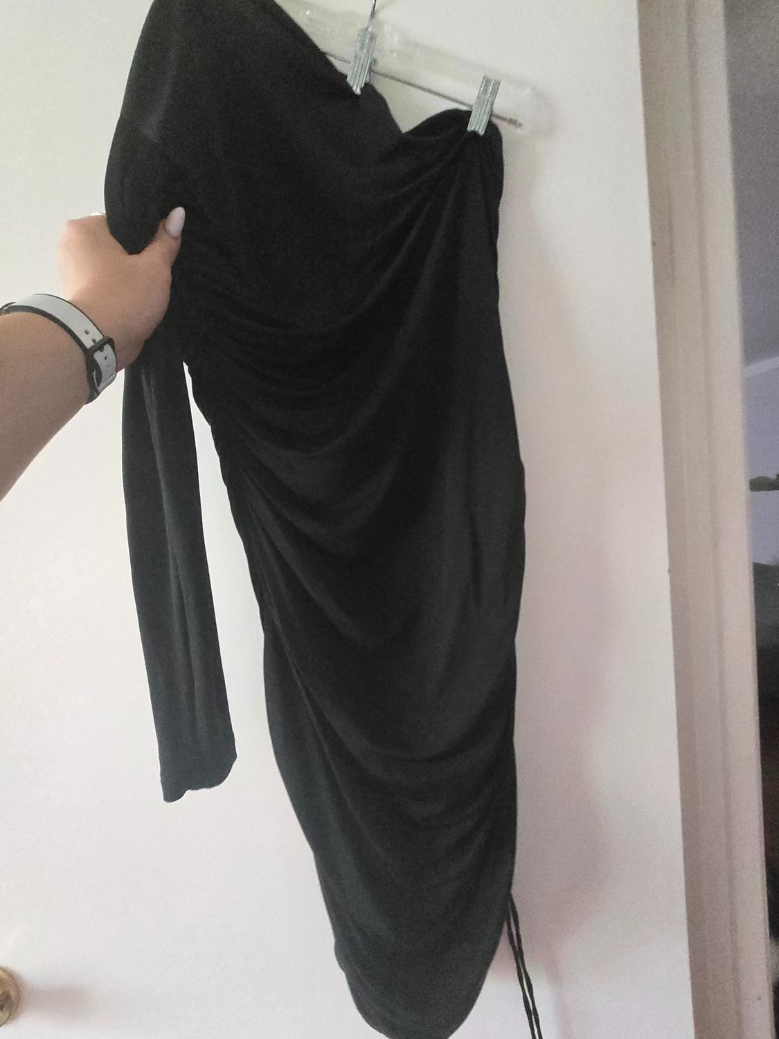 RUCHED ASYMMETRIC DRESS - Image 3