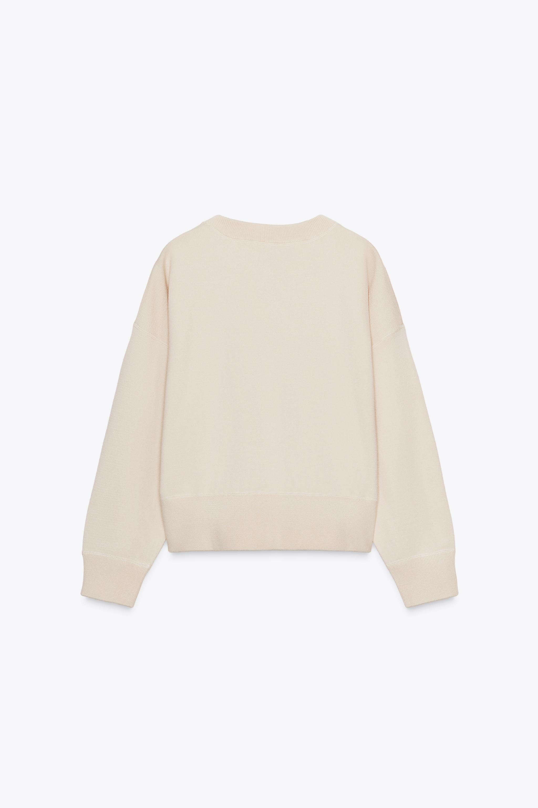 PLAIN KNIT SWEATSHIRT