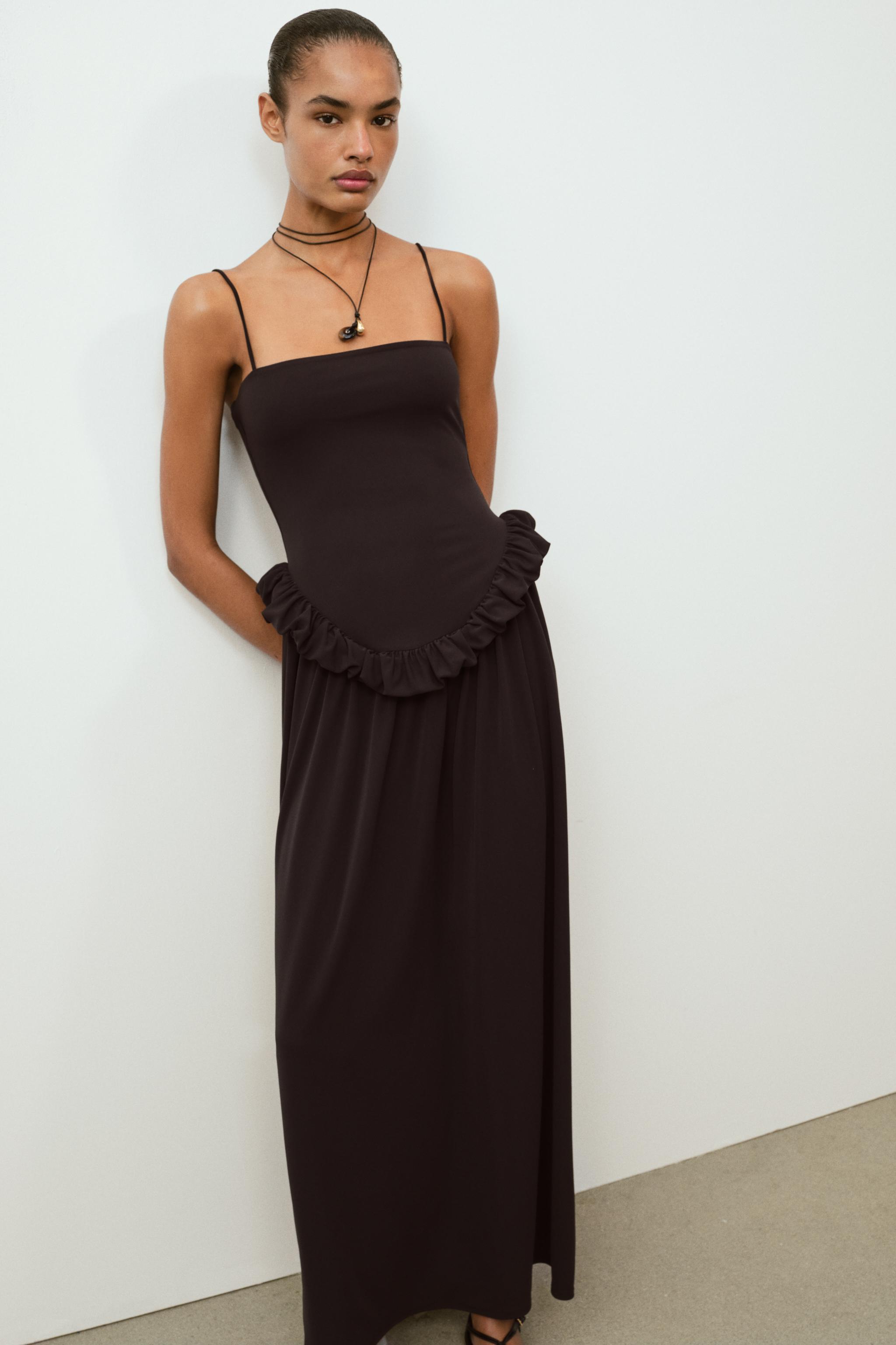 PEPLUM KESİM HACİMLİ ELBİSE