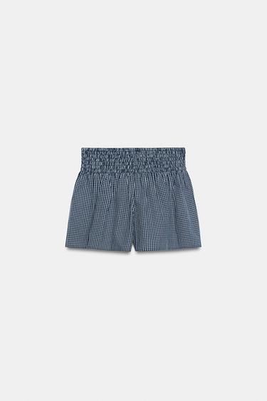 GINGHAM SHORTS - Navy blue by Zara - Image 7