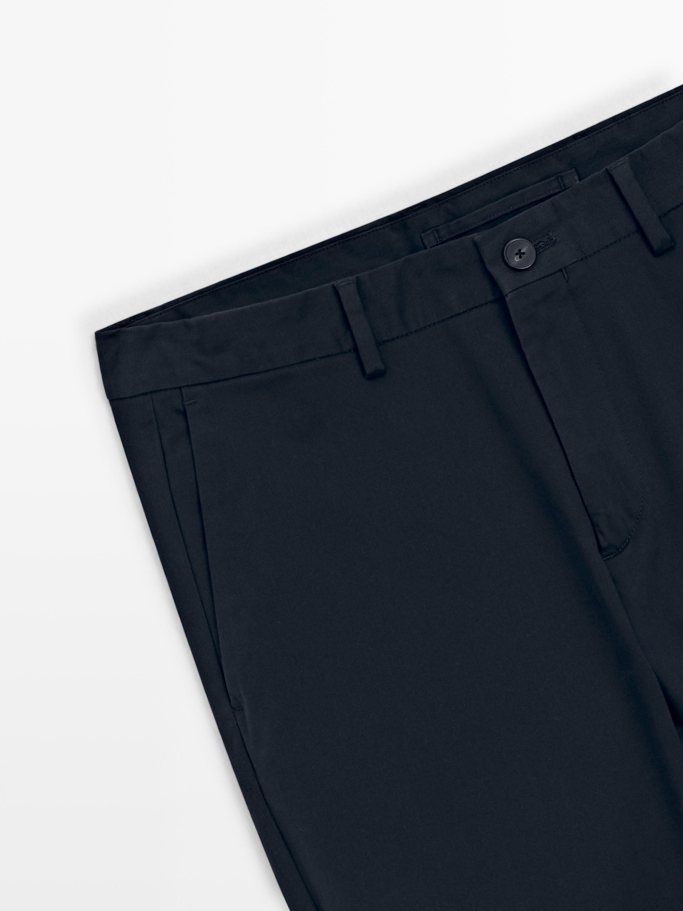 Pantalon slim en coton