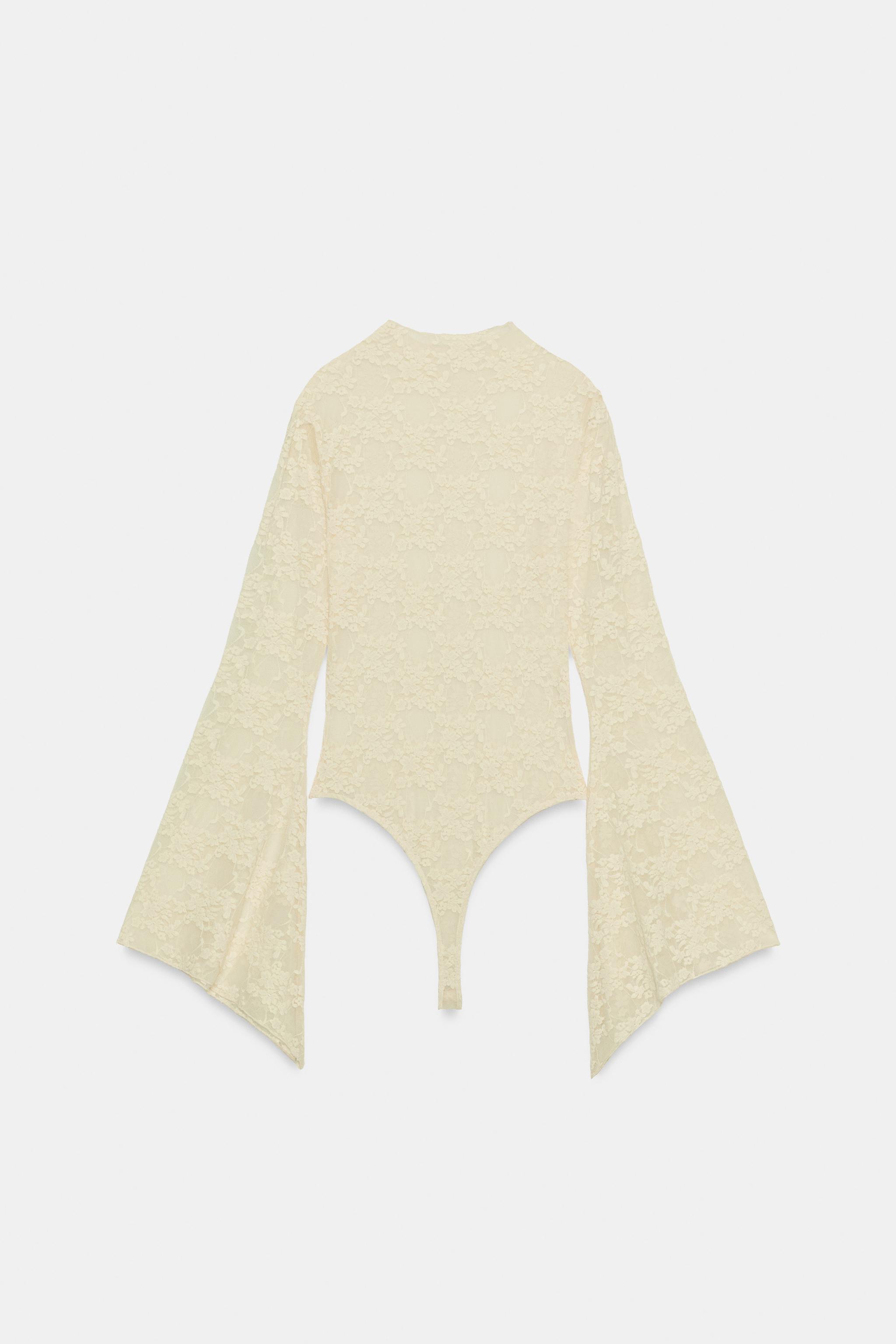 Боди BELL, кружево — Zara — фото 8