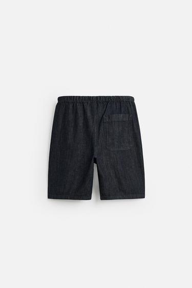 BERMUDA DENIM RELAXED FIT - Indigo de Zara - Image 7