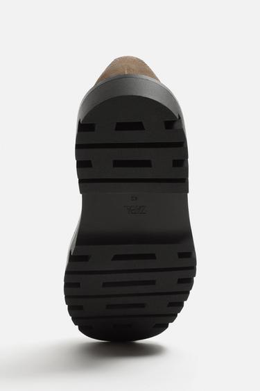 CHUNKY LEATHER SHOES - Brown by Zara - Image 5