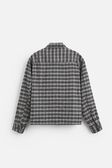 SOFT TEXTURED OVERSHIRT - Brown by Zara - Image 6