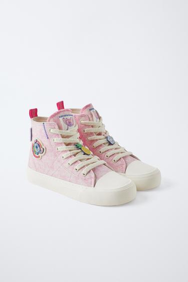 LILO & STITCH © DISNEY HIGH-TOP TRAINERS - Pink by Zara - Image 1