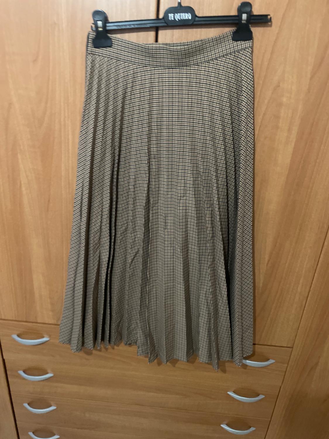 PLEATED CHECK SKIRT - Image 3