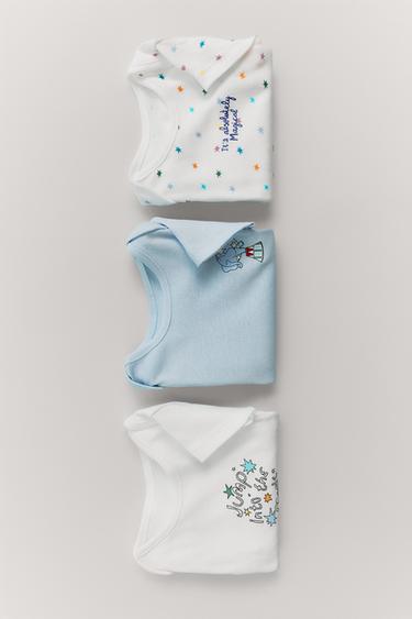 LOT DE TROIS BODYS IMPRIMÉ CIRQUE - Multicolore de Zara