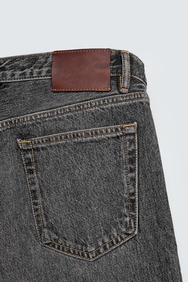 STRAIGHT FIT JEANS - Grey by Zara - Image 9