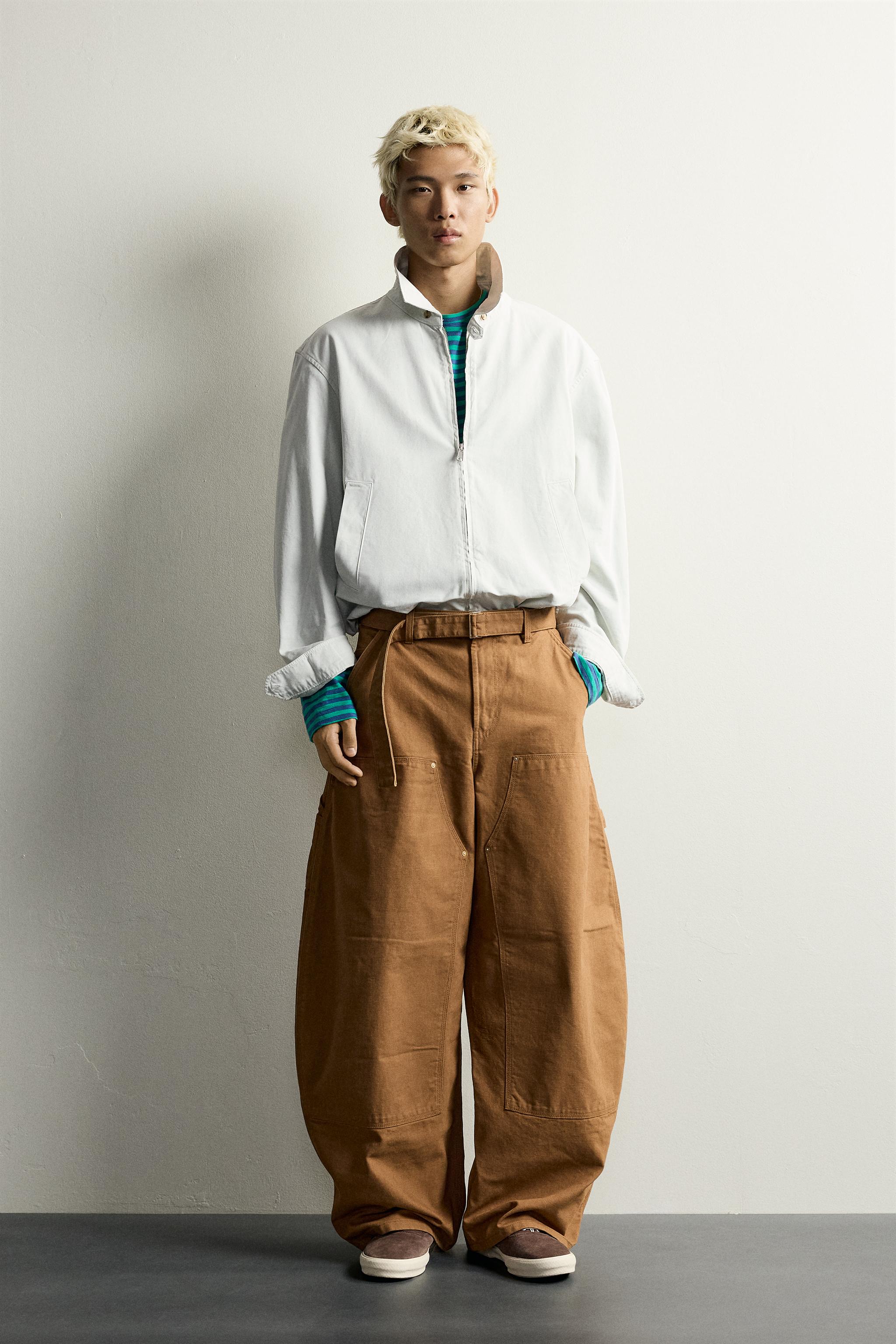 Мужские брюки Zara CARPENTER POCKET BALLOON FIT PANTS
