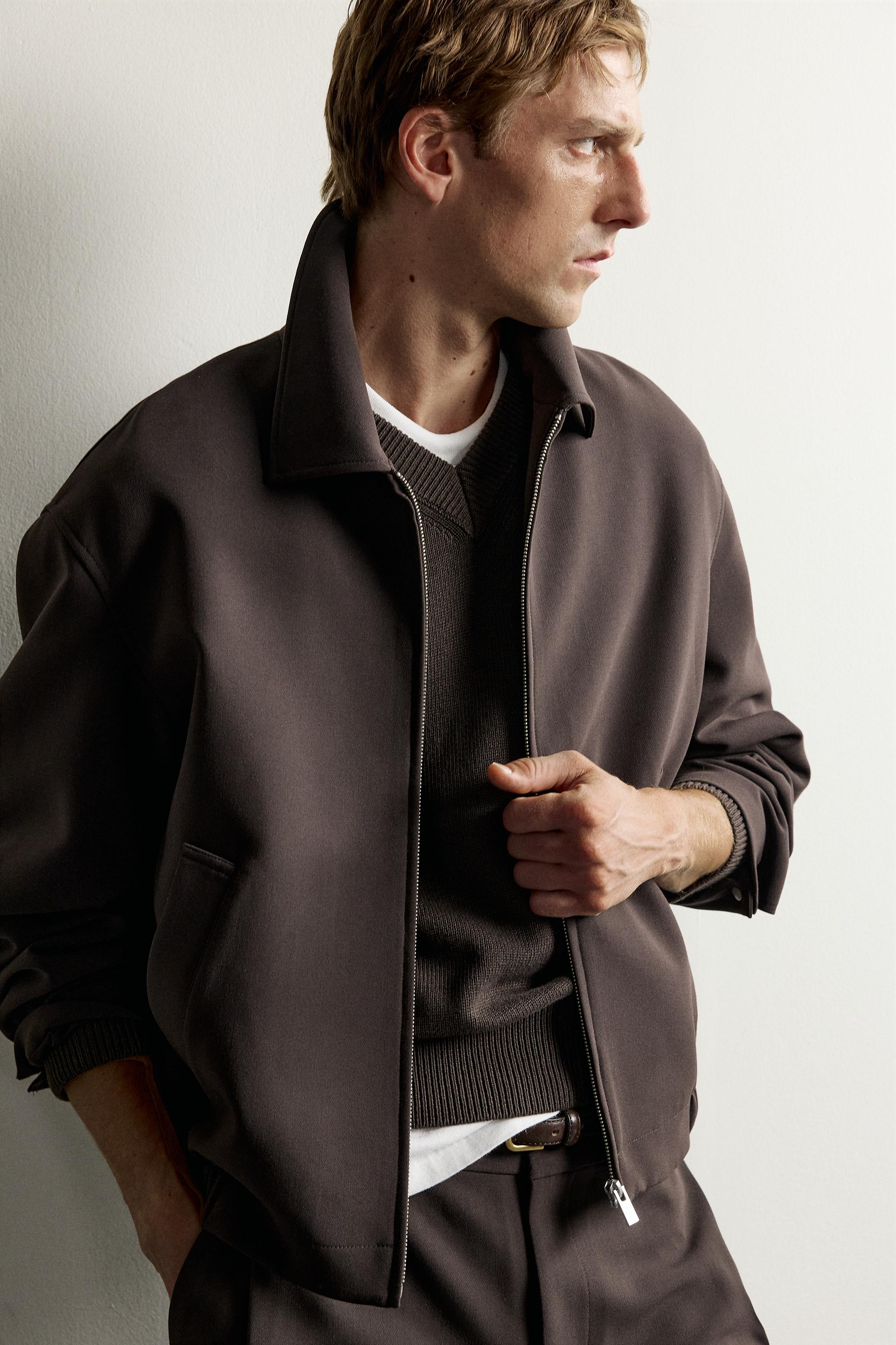 BLOUSON COUPE DÉCONTRACTÉE À PLIS