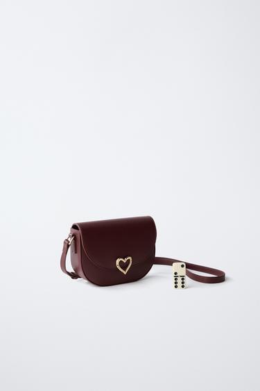 SAC BANDOULIÈRE CŒUR - Bordeaux de Zara - Image 5
