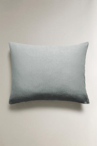 XXL 린넨 쿠션 커버 - Zara의 그레이 / 블루 - 이미지 0