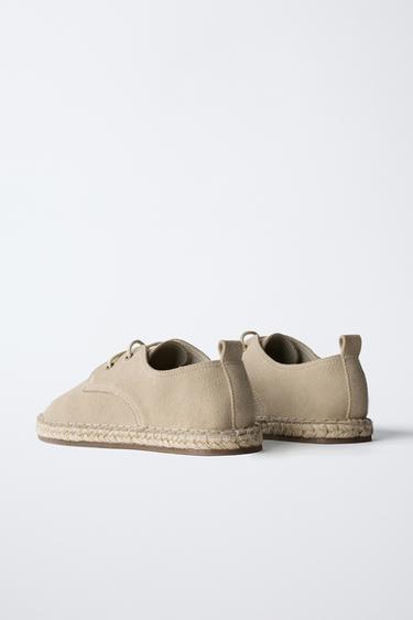 DERBYS EN JUTE ET CUIR - Gris de Zara - Image 2