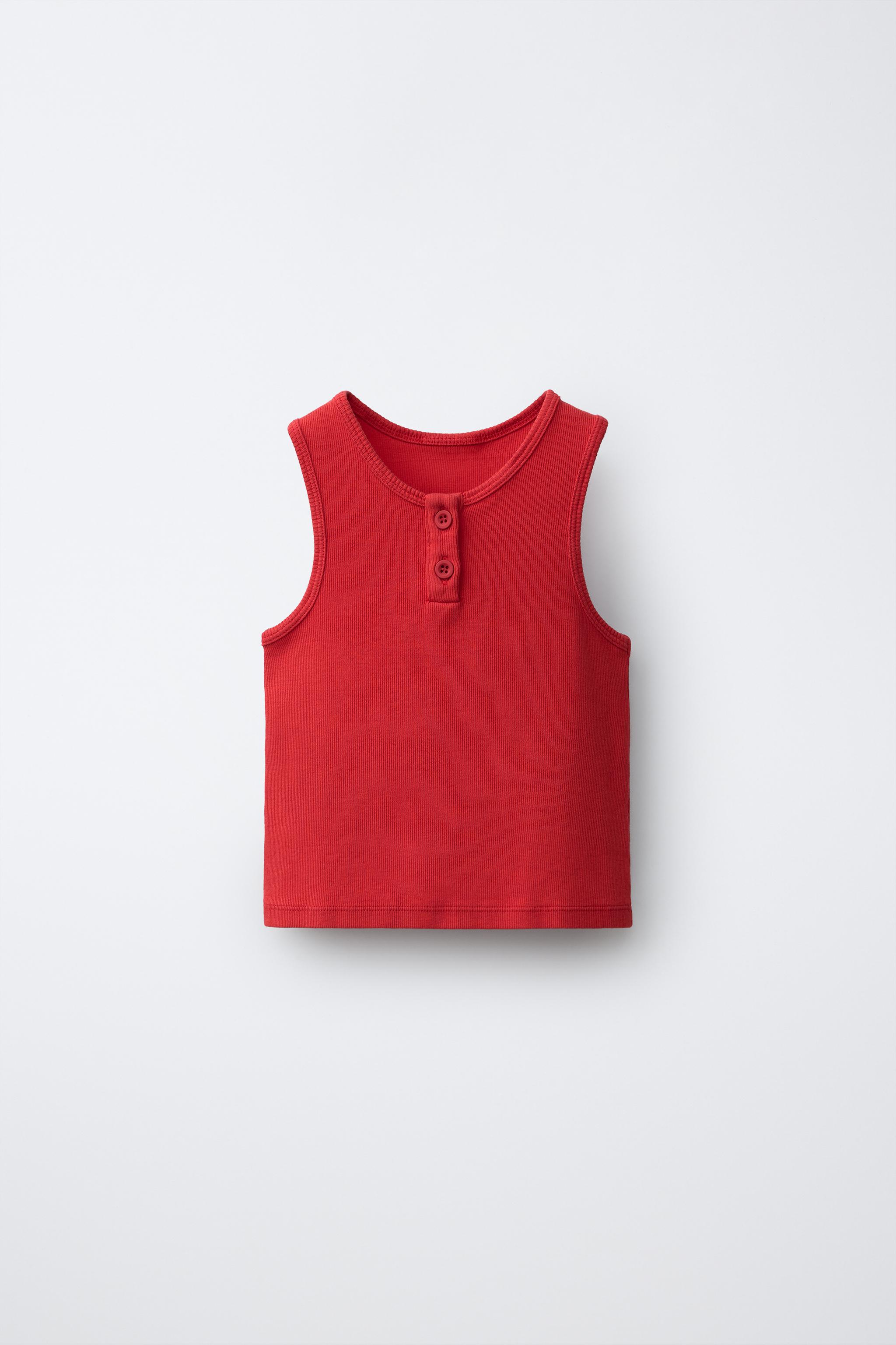 PUKAS SURF PLAIN TOP — Red