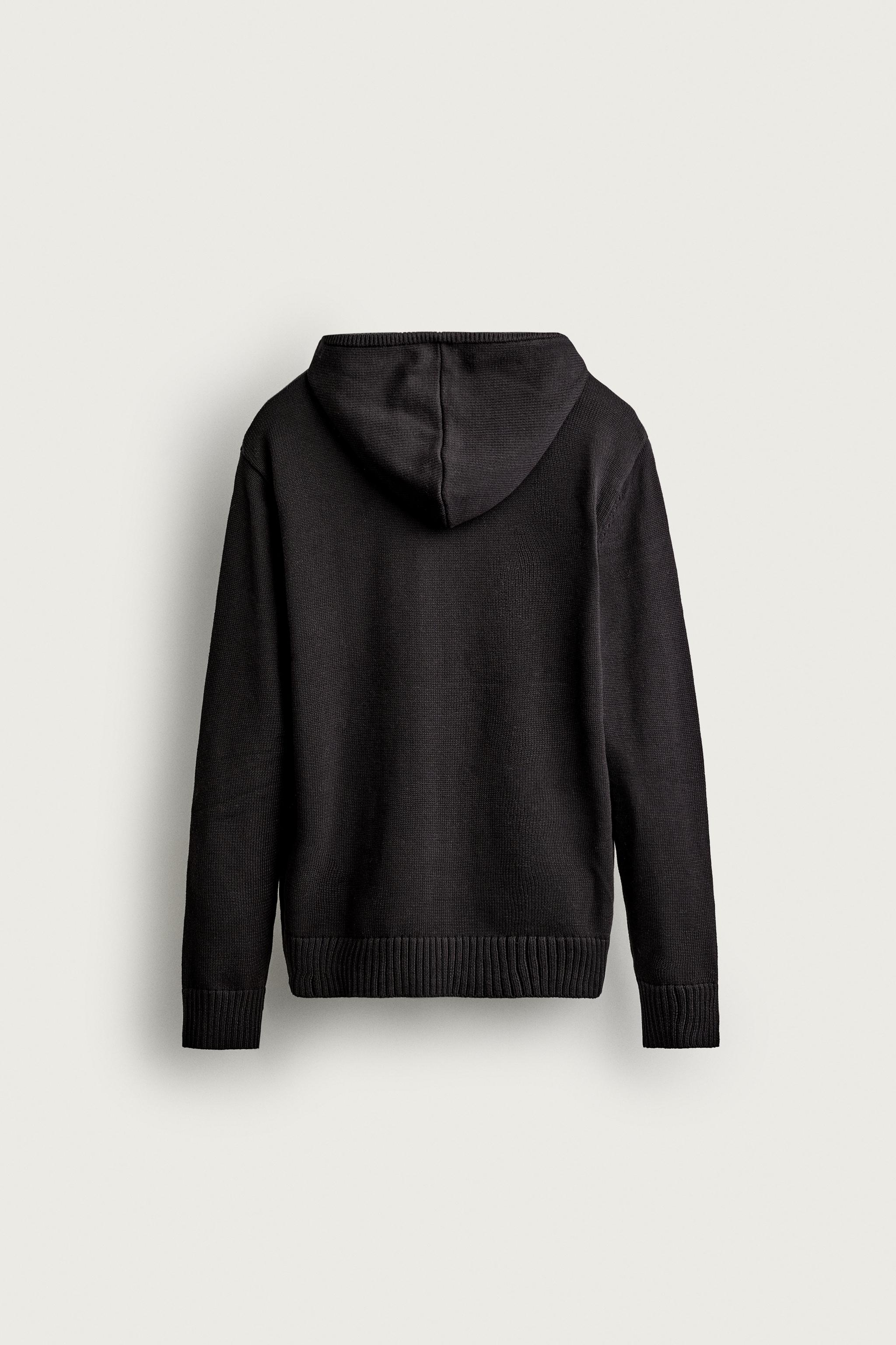 100% COTTON KNIT HOODIE
