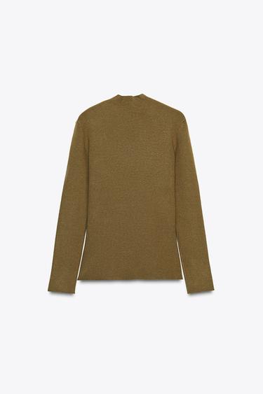 KNOT DETAIL JUMPER - Light khaki by Zara - Image 5