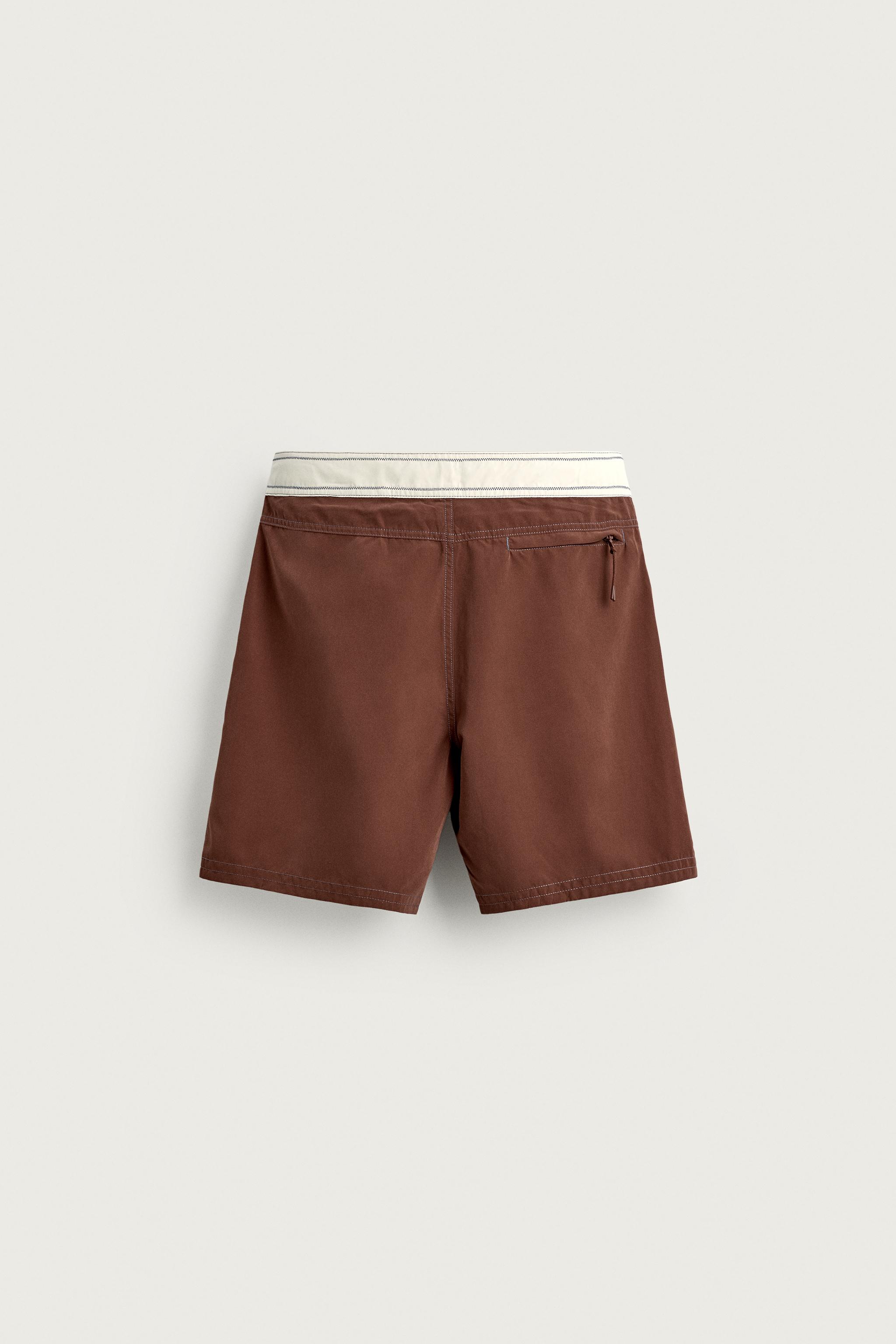 Zara PUKAS SURF X ZARA UZUN BANTLI DENİZ ŞORTU görsel 8