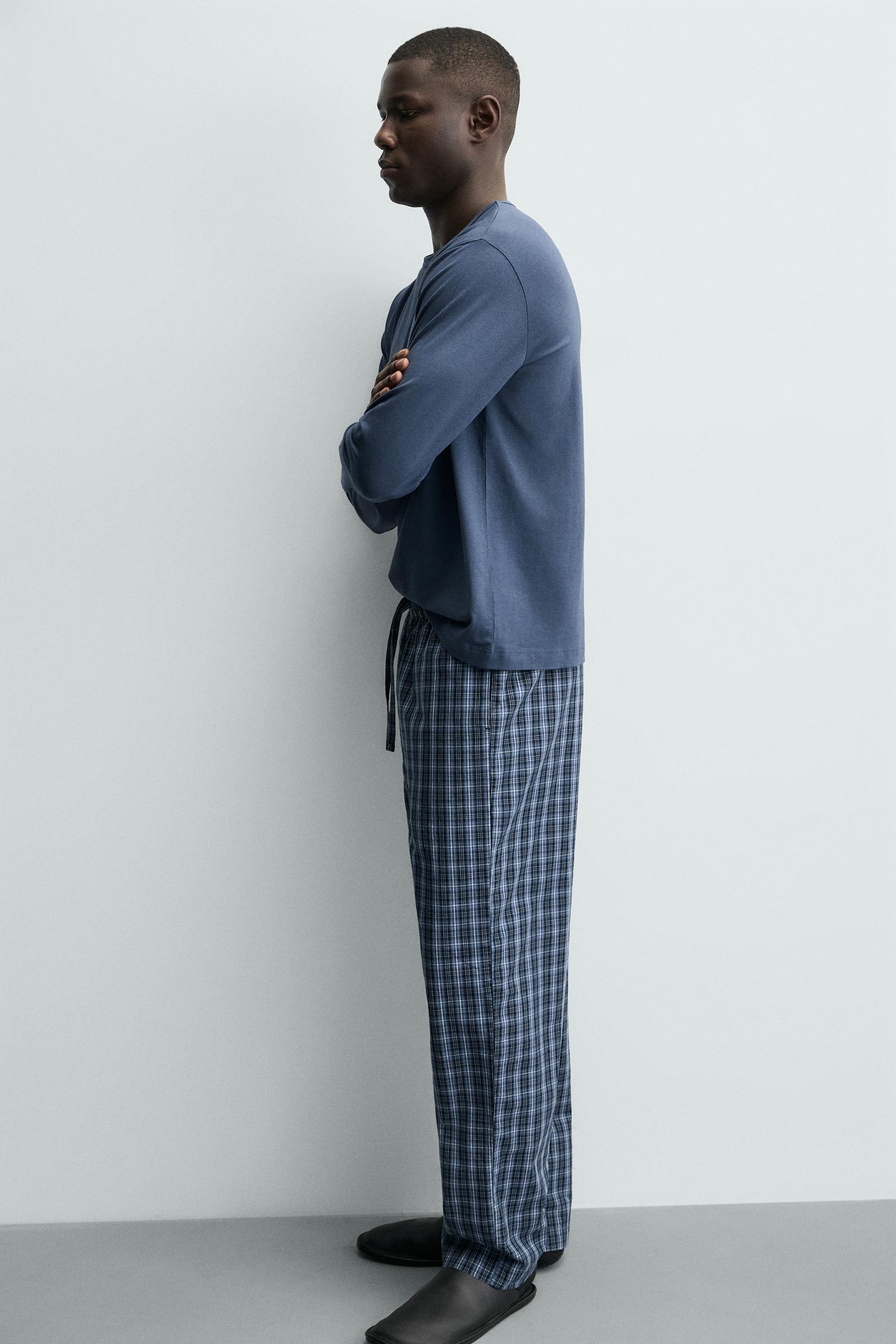 ENSEMBLE PYJAMA COMBINÉ À CARREAUX