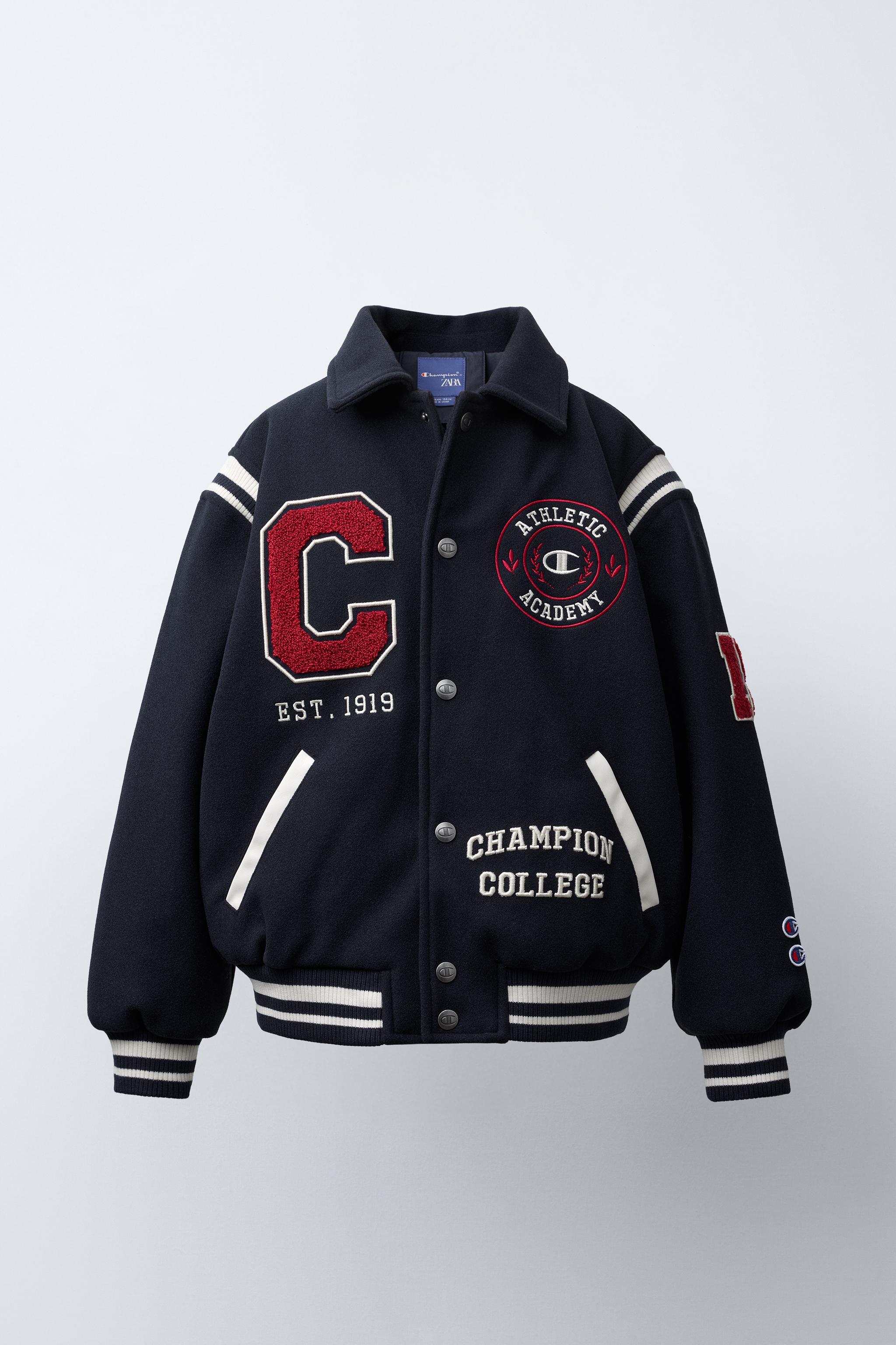 パッチボンバージャケット CHAMPION ® X ZARA - ネイビーブルー