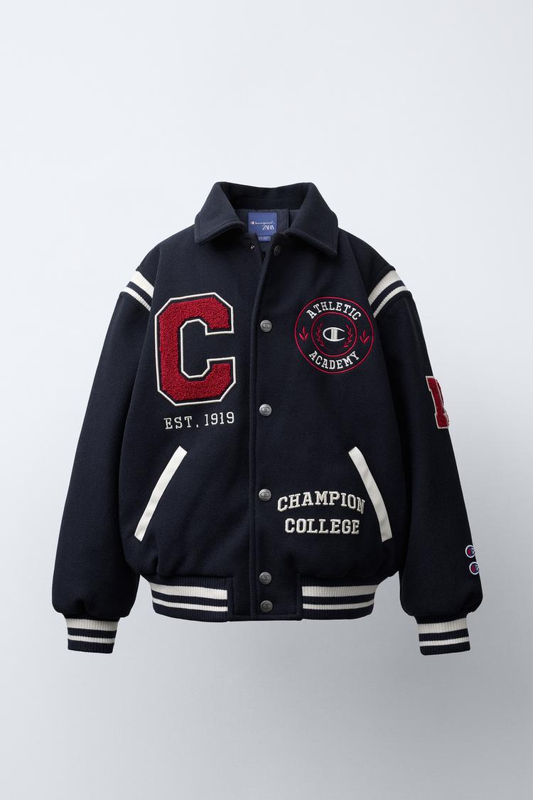 BOMBER JACKET WITH CHAMPION ® X ZARA PATCHES