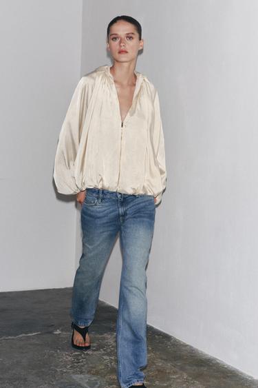 Zaras RAKA JEANS ZW COLLECTION MEDELHÖG MIDJA - Blå - Bild 0