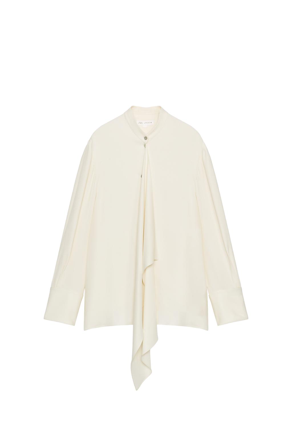 ZW COLLECTION TIED PLEATED BLOUSE - image 3