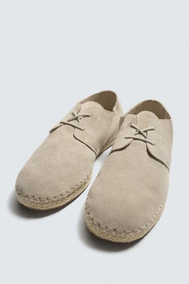 CHAUSSURES EN CUIR - Blanc écru de Zara - Image 1