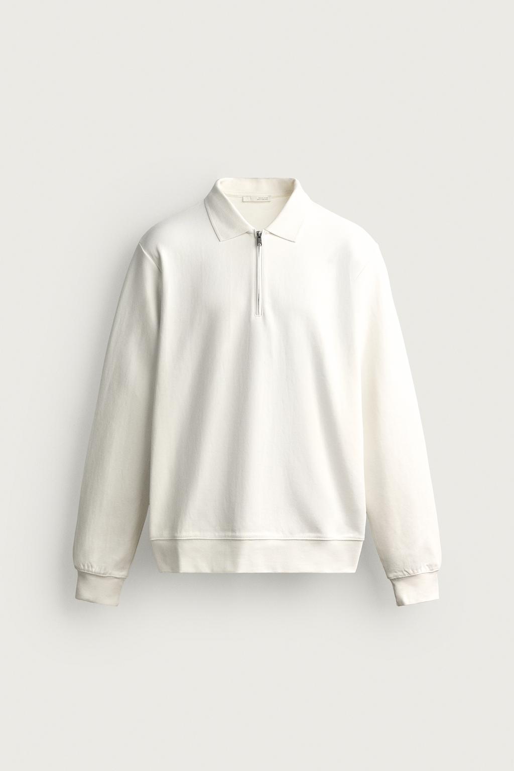 INTERLOCK ZIP POLO SWEATSHIRT