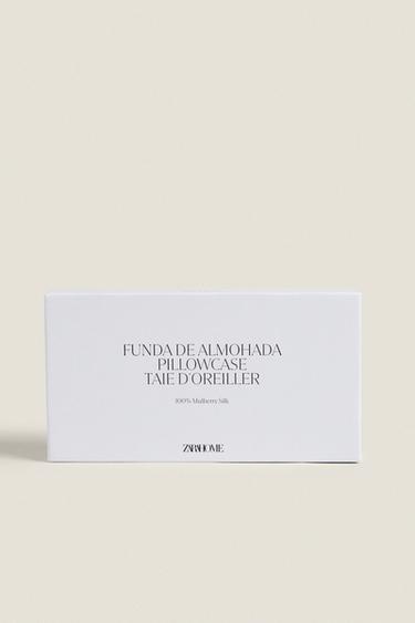 100% MULBERRY SILK PILLOWCASE - White by Zara - Image 4