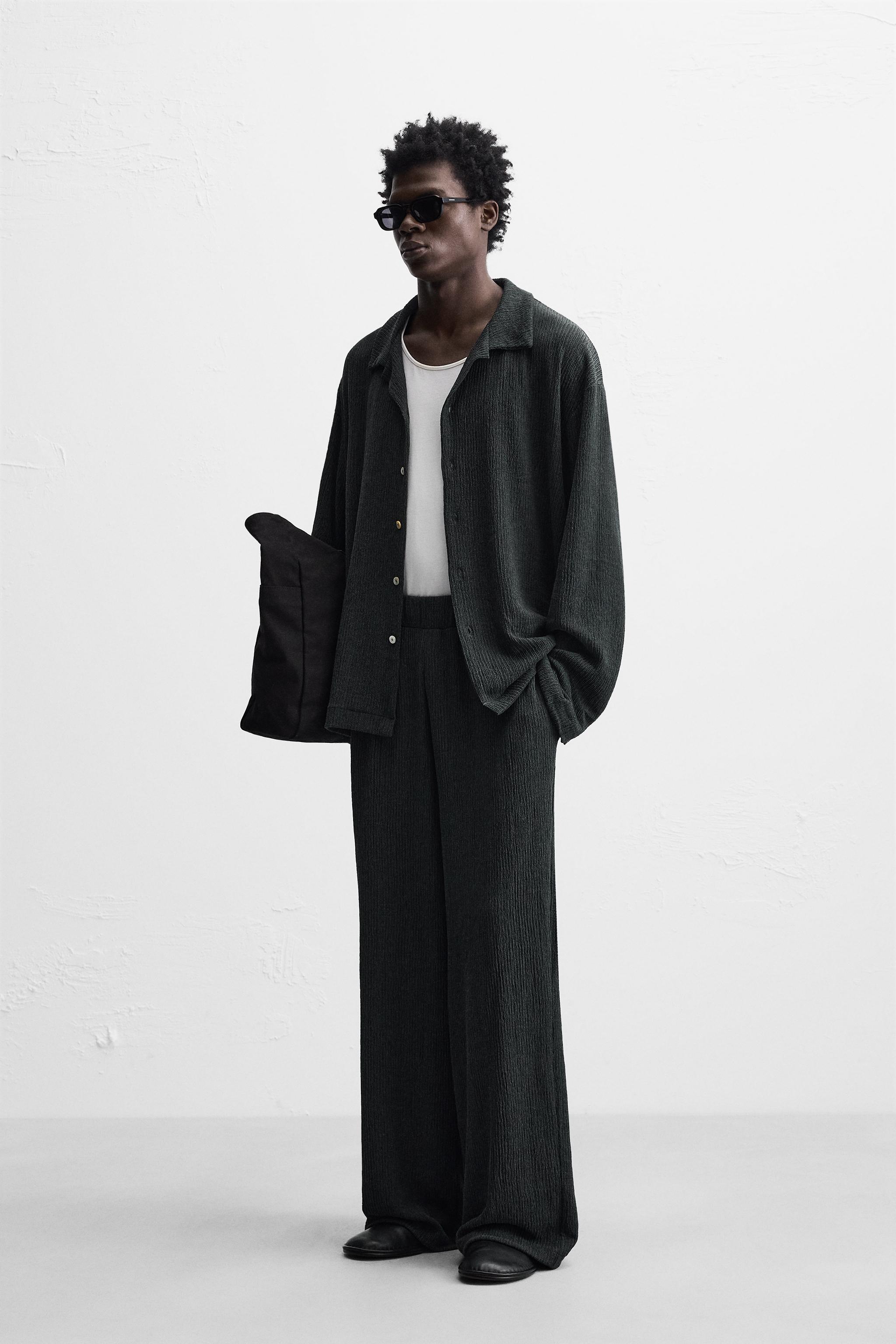 PANTALON À TEXTURE EN JACQUARD