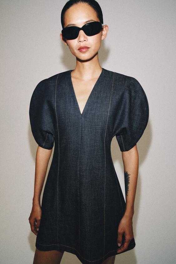 ZW COLLECTION DENIM DRESS - Blue