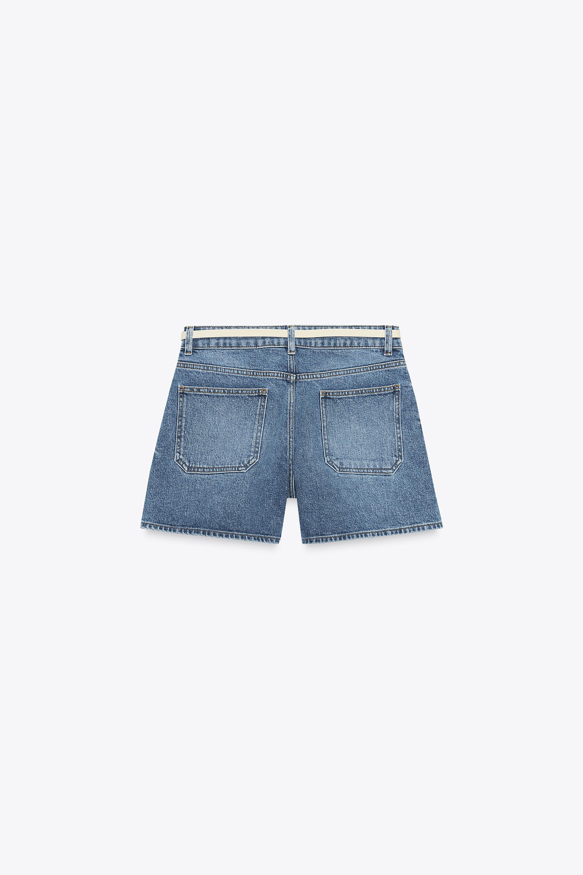SHORT Z1975 EN JEAN AVEC CEINTURE