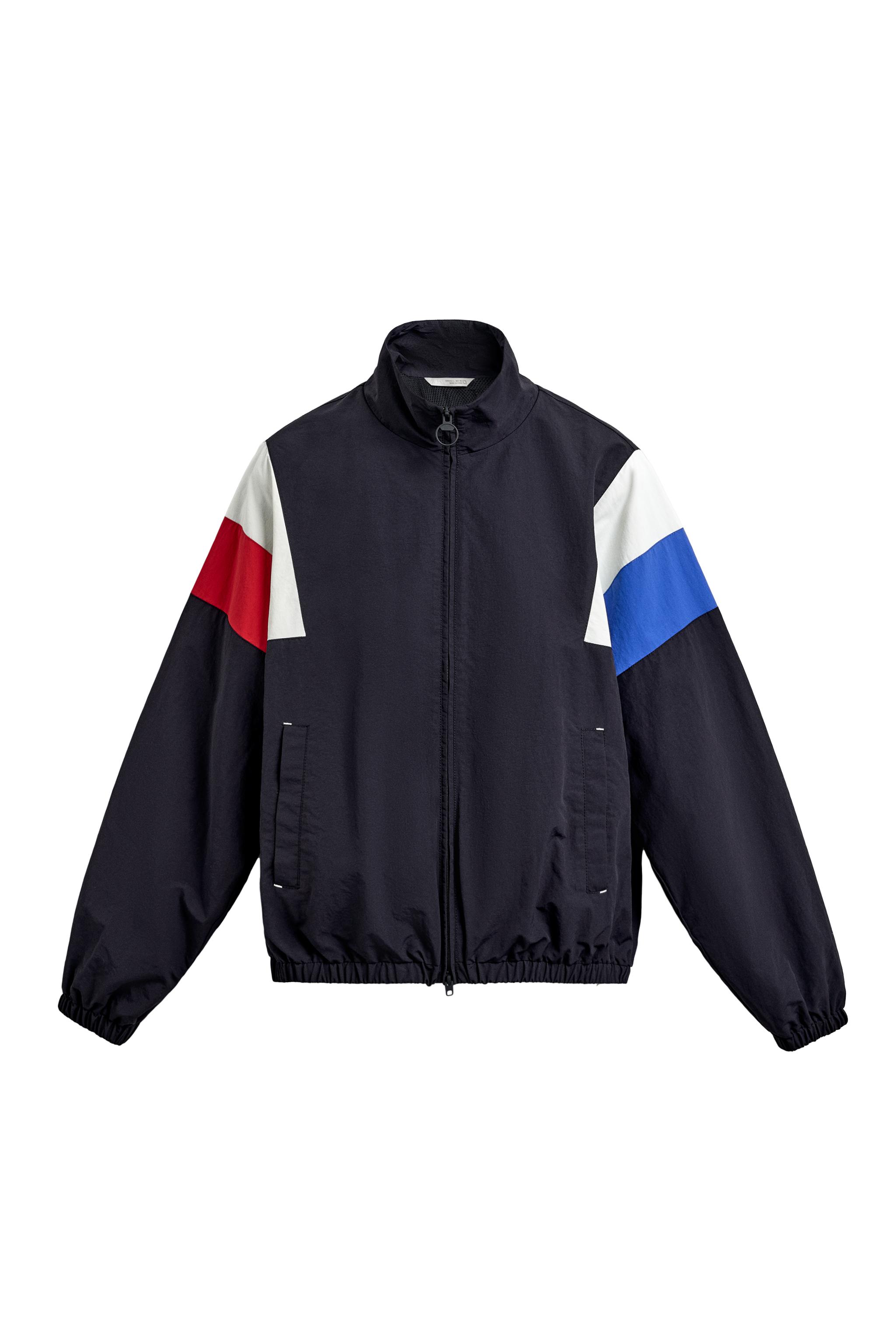 レトロカラーブロック テクニカルジャケット - ネイビーブルー | ZARA