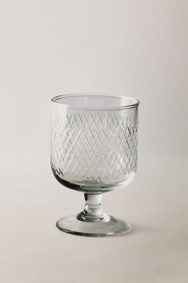 ENGRAVED WINE GLASS - Transparent by Zara - Image 5