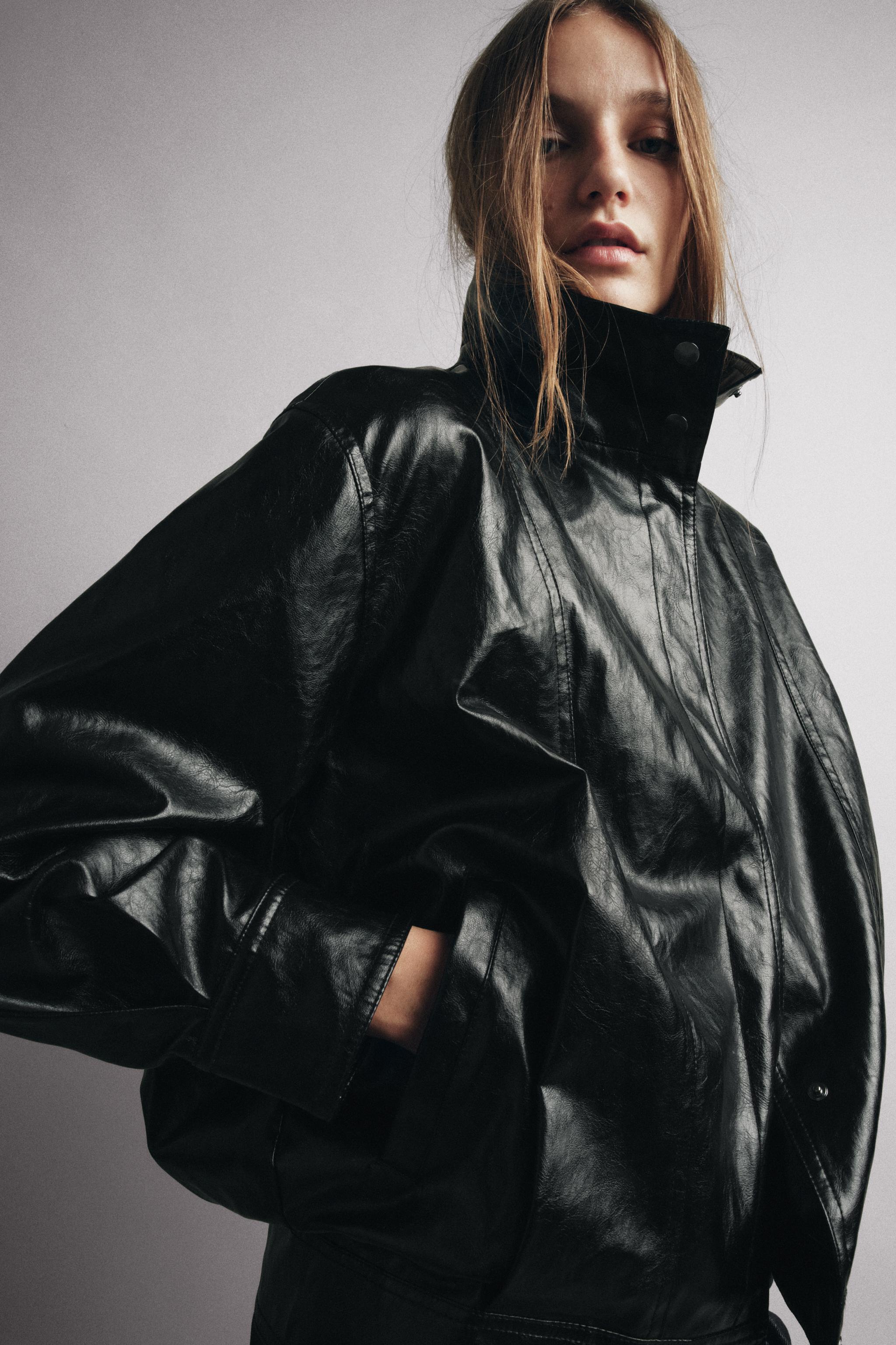 ZW COLLECTION BOMBER JACKET - Black | ZARA United States