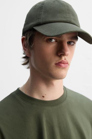 WASHED COTTON CAP - Khaki by Zara - Image 3