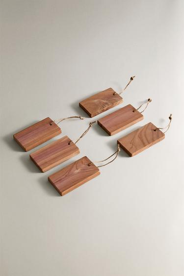 CEDAR CLOSET BLOCKS (PACK OF 6) — Light beige 2