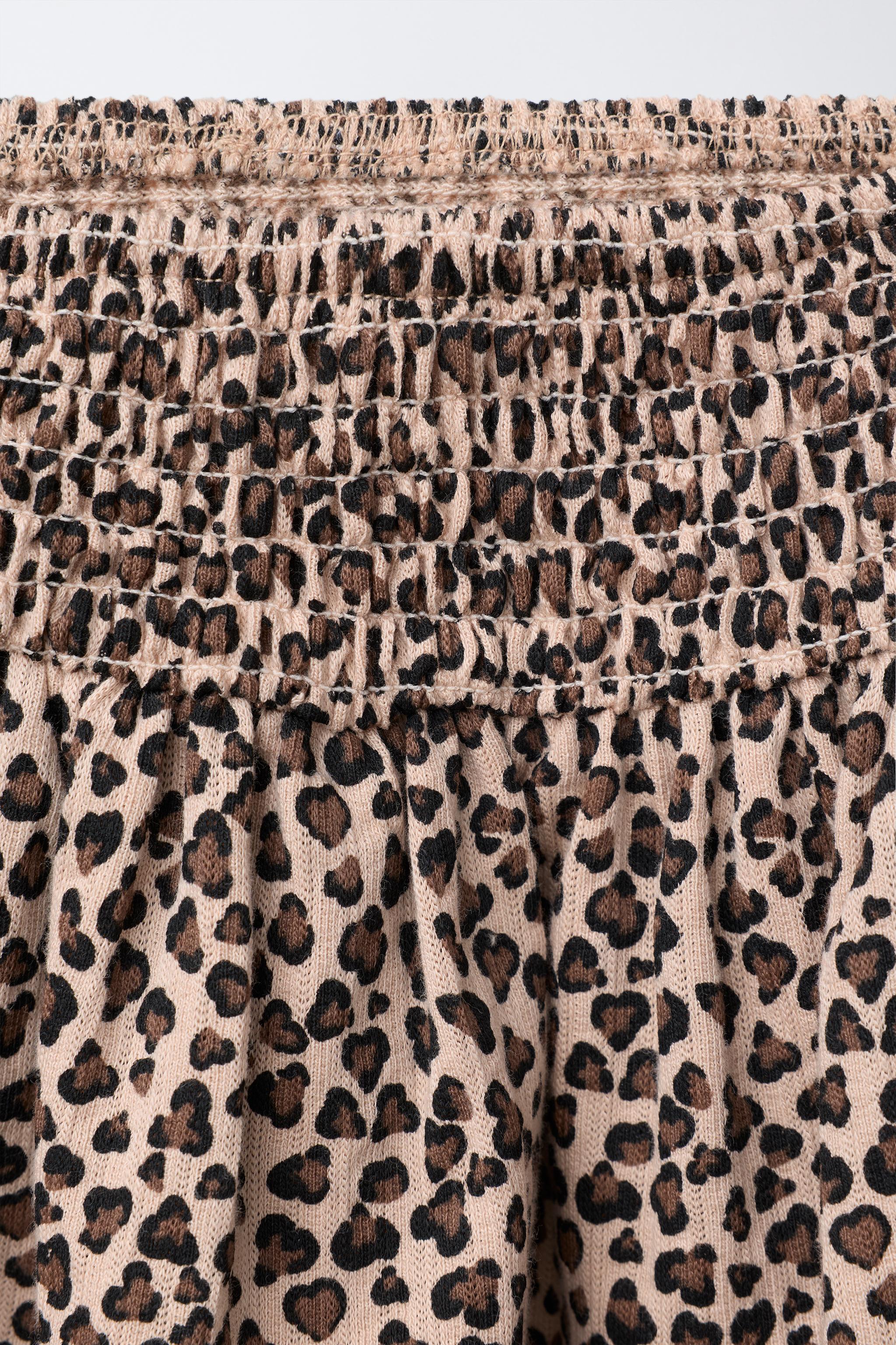 JUPE À ÉLASTIQUES ANIMAL PRINT