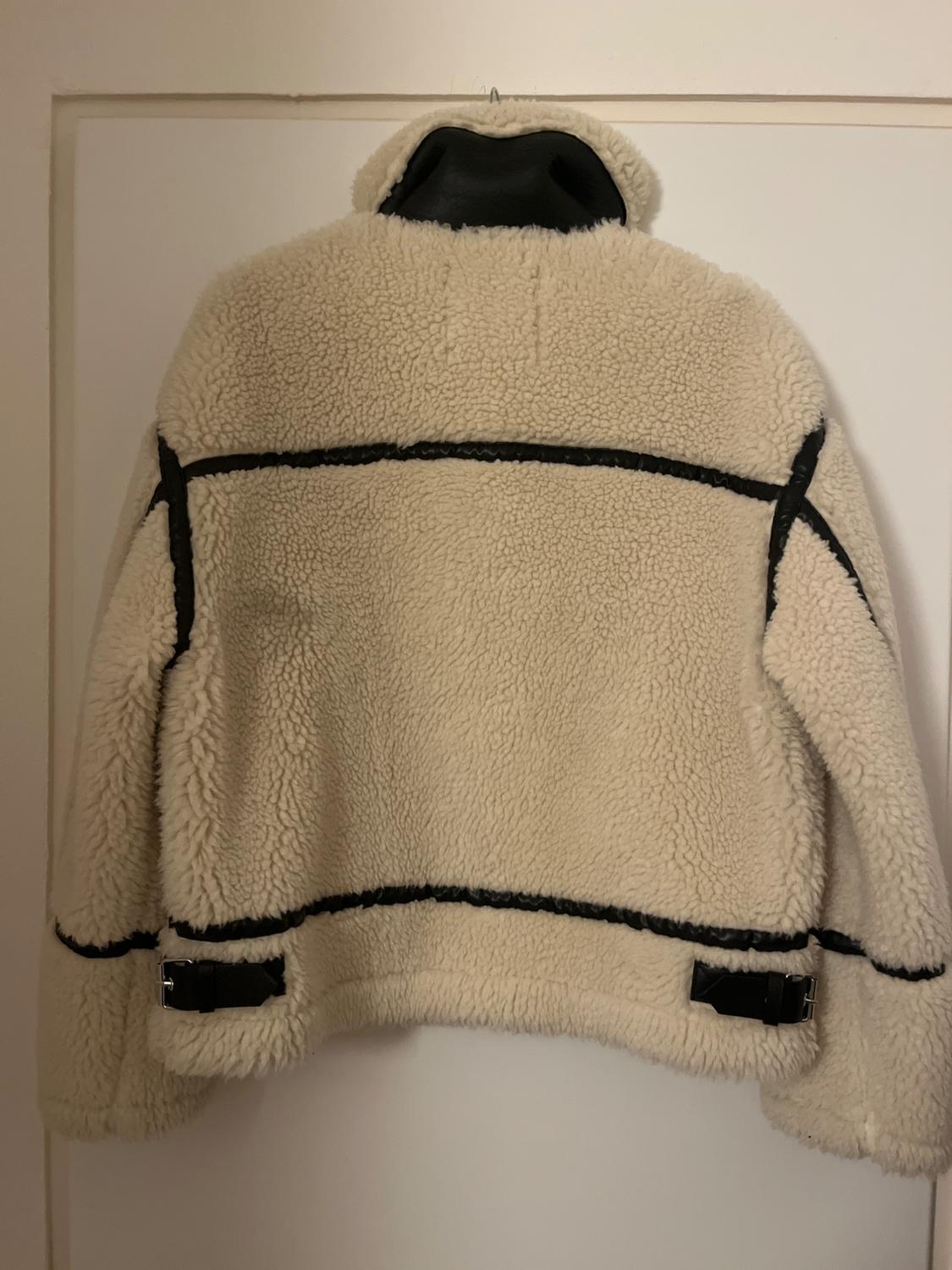 FAUX FUR BIKER JACKET - Image 2