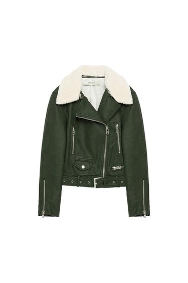 FAUX LEATHER JACKET