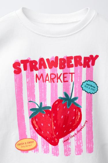 FRUIT PRINT T-SHIRT - White by Zara - Image 2