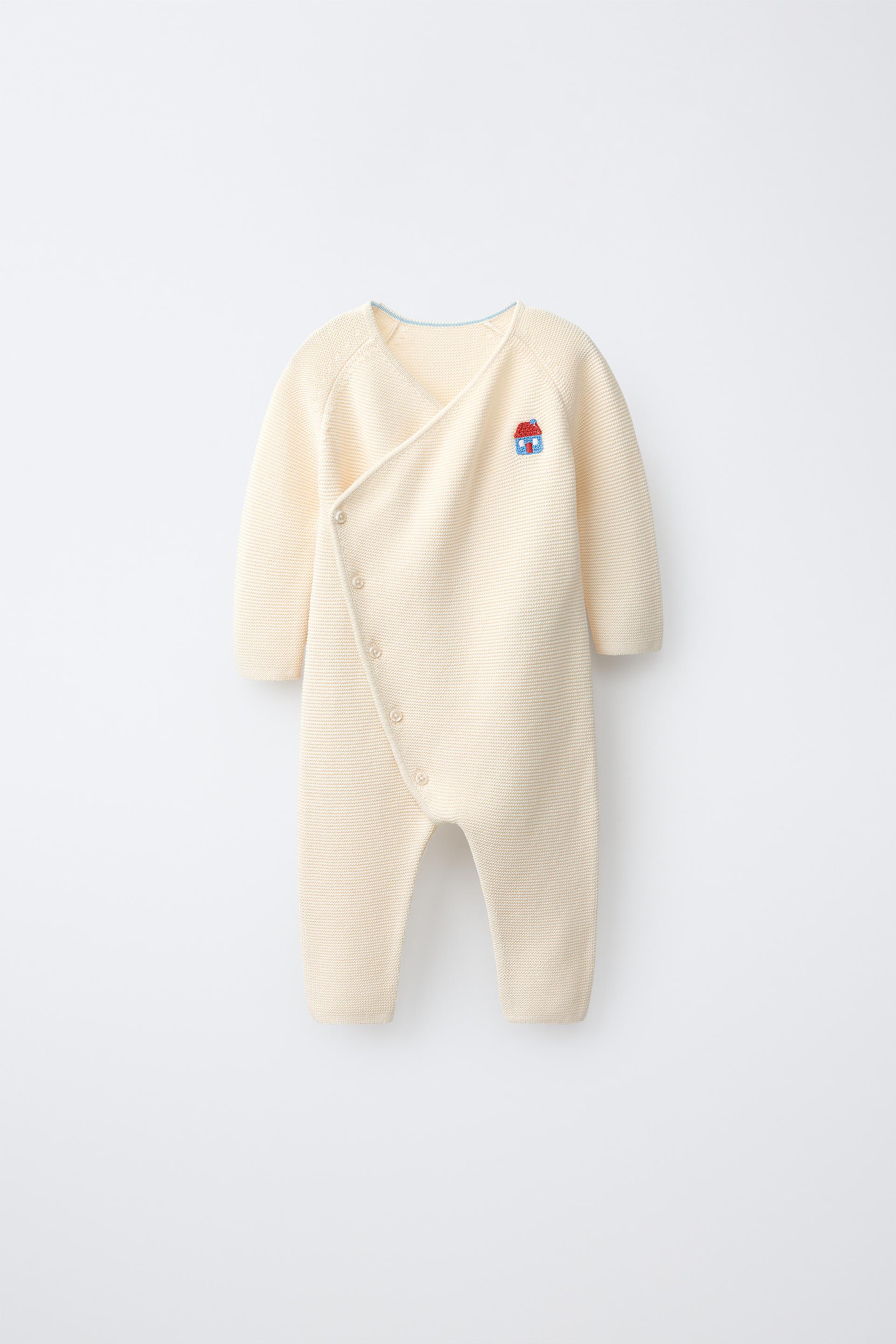 Embroidered House Knit Jumpsuit