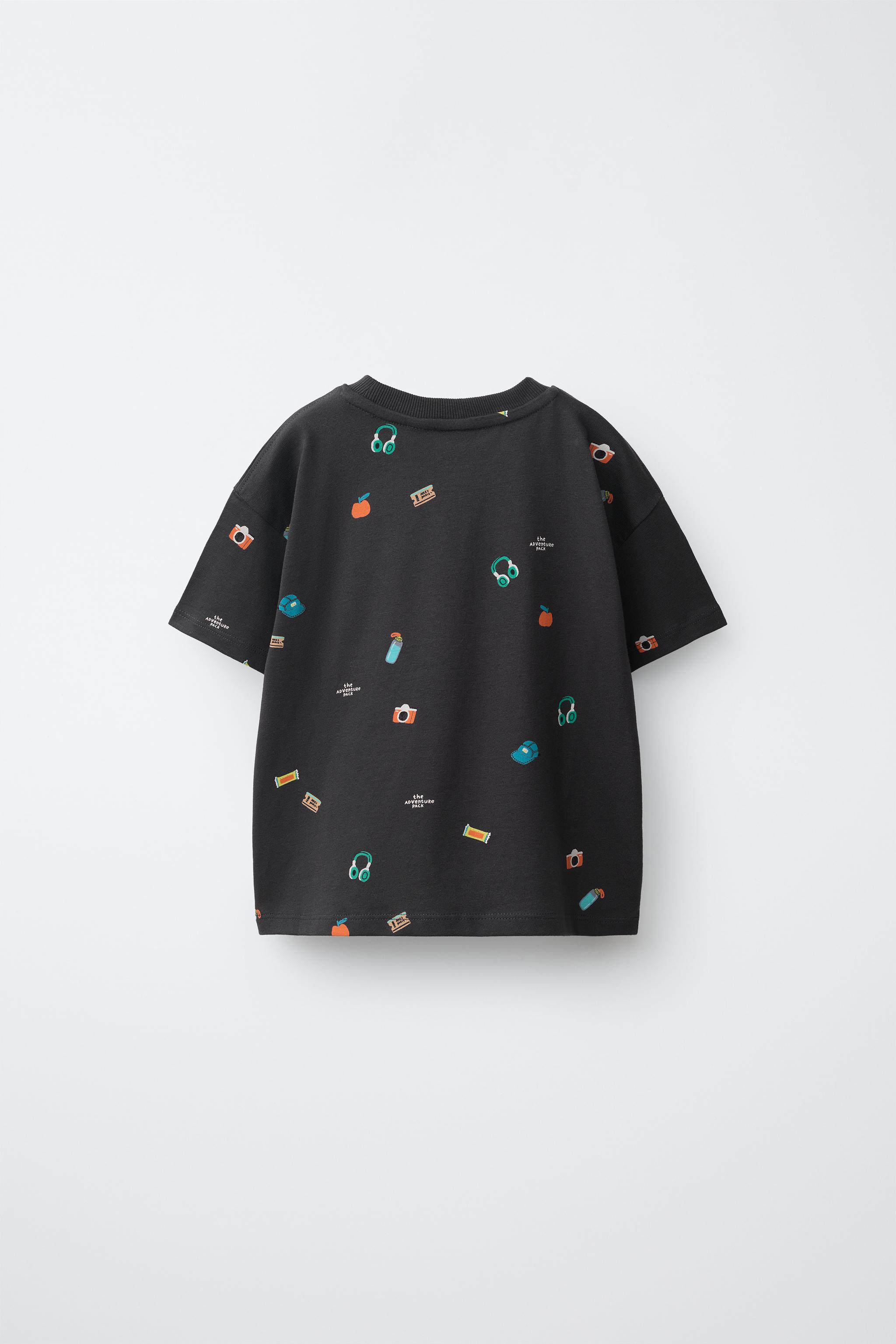 GRAPHIC PRINT T-SHIRT — Anthracite grey
