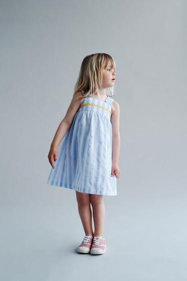 ROBE RAYÉE ONDULINE CASA LAWA © X ZARA KIDS - Bleu clair de Zara - Image 3